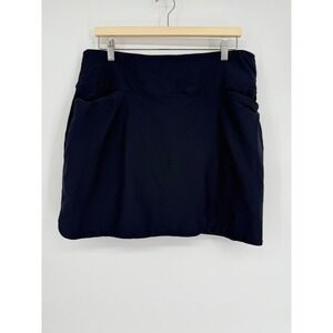 Lady Hogan Black Sz XL Athletic Skort Womens Pockets Tennis Golf Workout